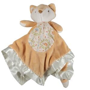 Douglas Baby Fox Lovey Security Blanket Woodland Mushrooms Satin Trim